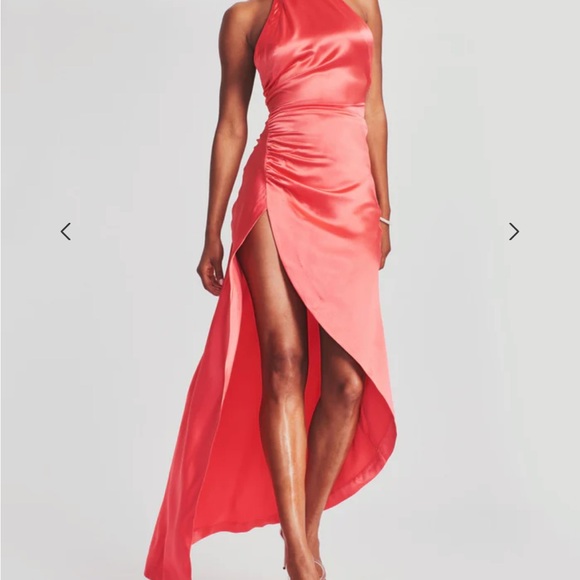 Retrofete Sabrina Dress in Coral - Picture 5 of 5